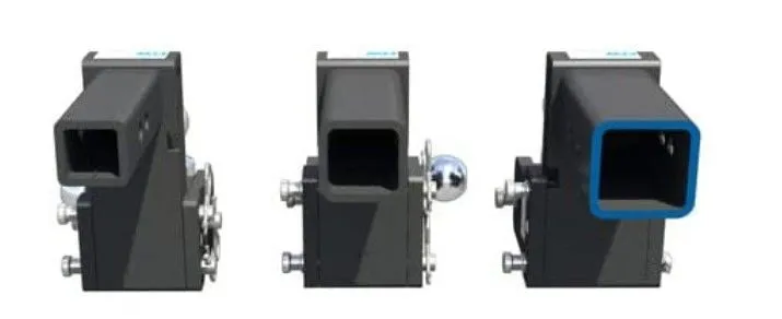 Dual Ball 3in Black 4.5" Drop